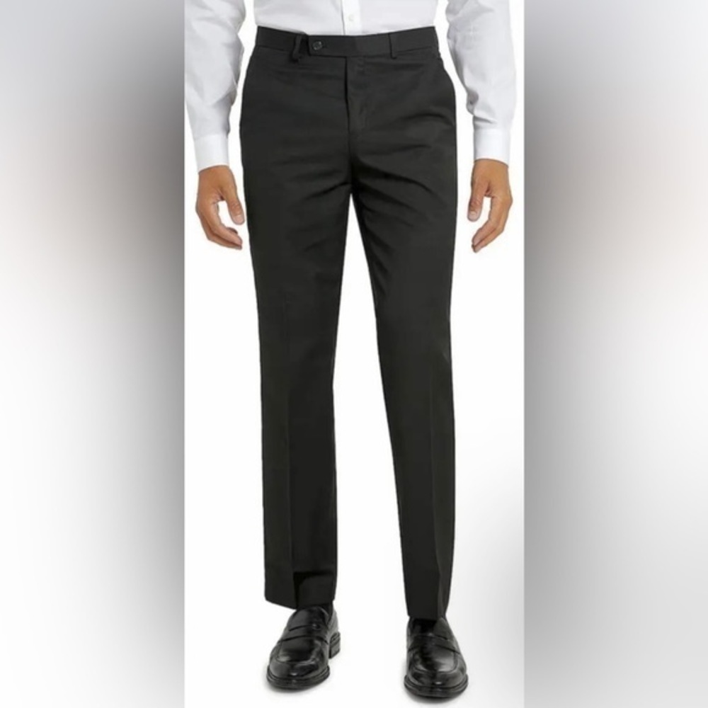 Van Heusen 40 x 32 Dark Gray Manvell Suit Separates Regular Fit Dress Pants